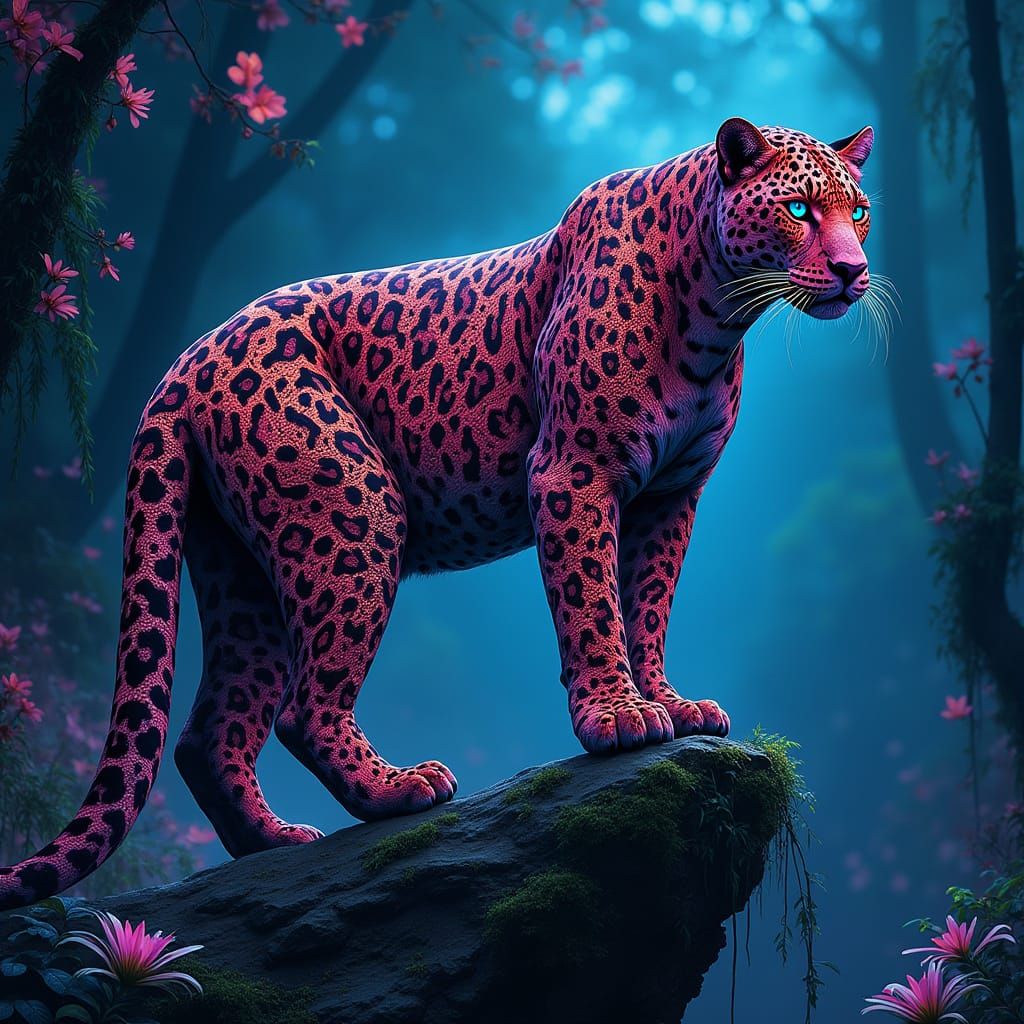 Regal Jaguar Embodies Mystical Jungle Realm
