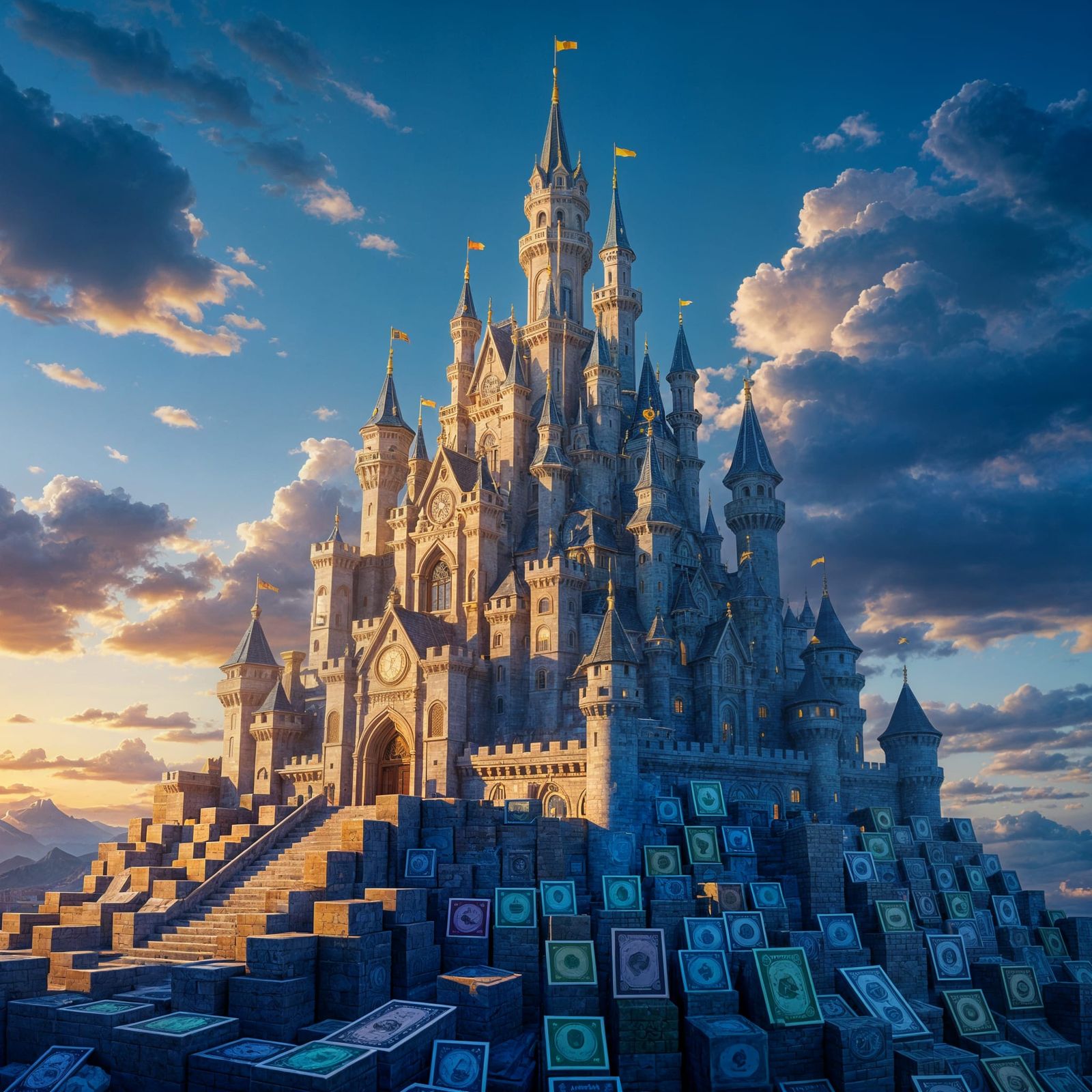 Fantasy Castle Made of Money