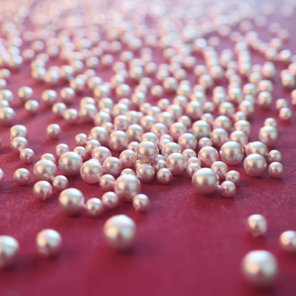 spilled pearls