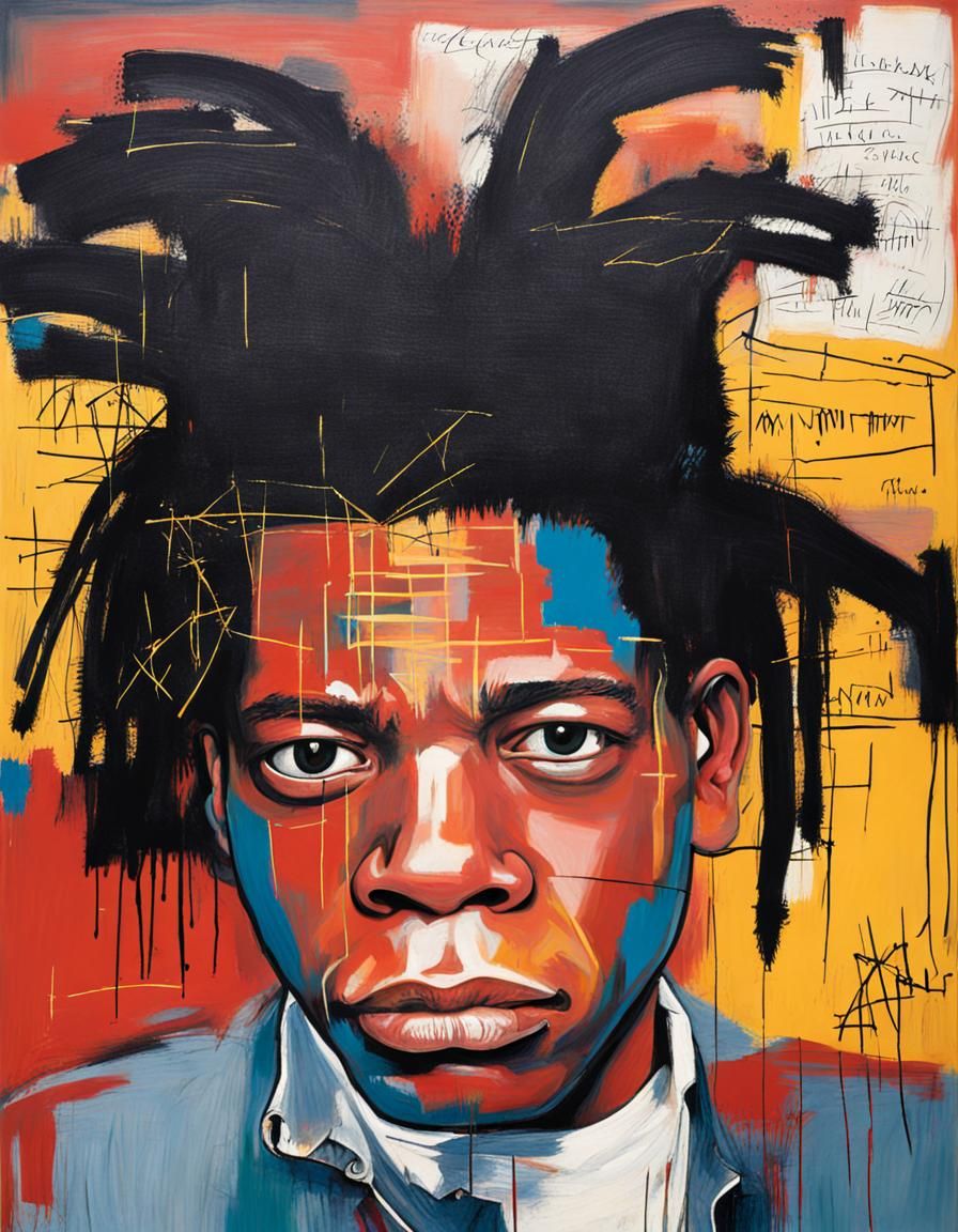 Abstract Expressionism in Basquiat Style