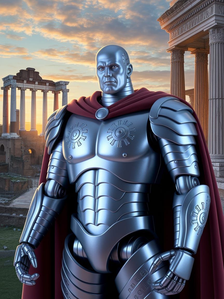 Renaissance Robot in Ancient Roman Ruins
