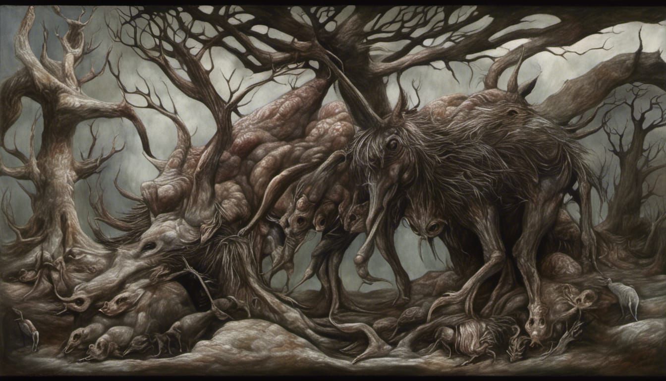 Bizarre Creatures Gather in Post-Apocalyptic Wonderland