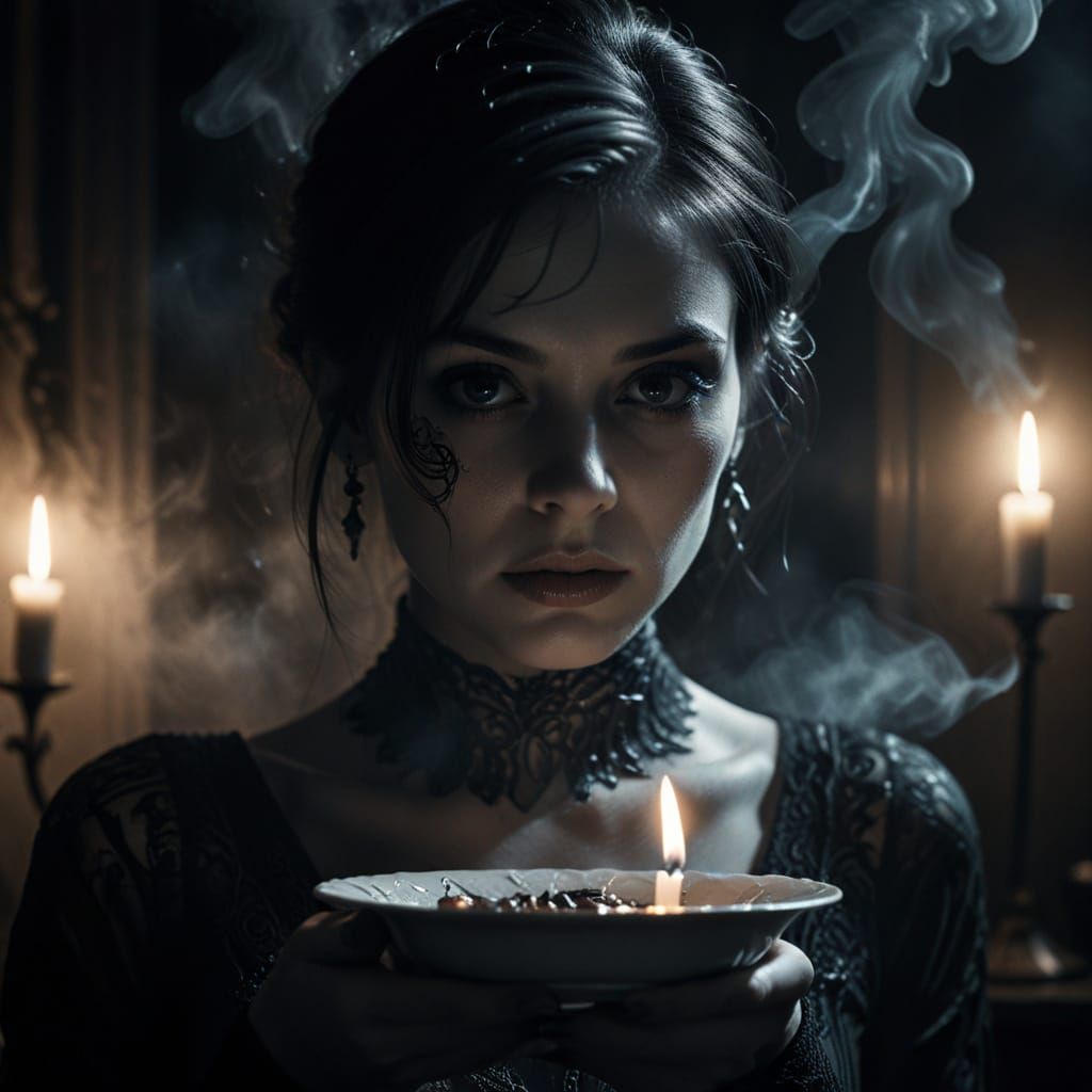 Moody Film Noir Portrait in High-Contrast Black and White