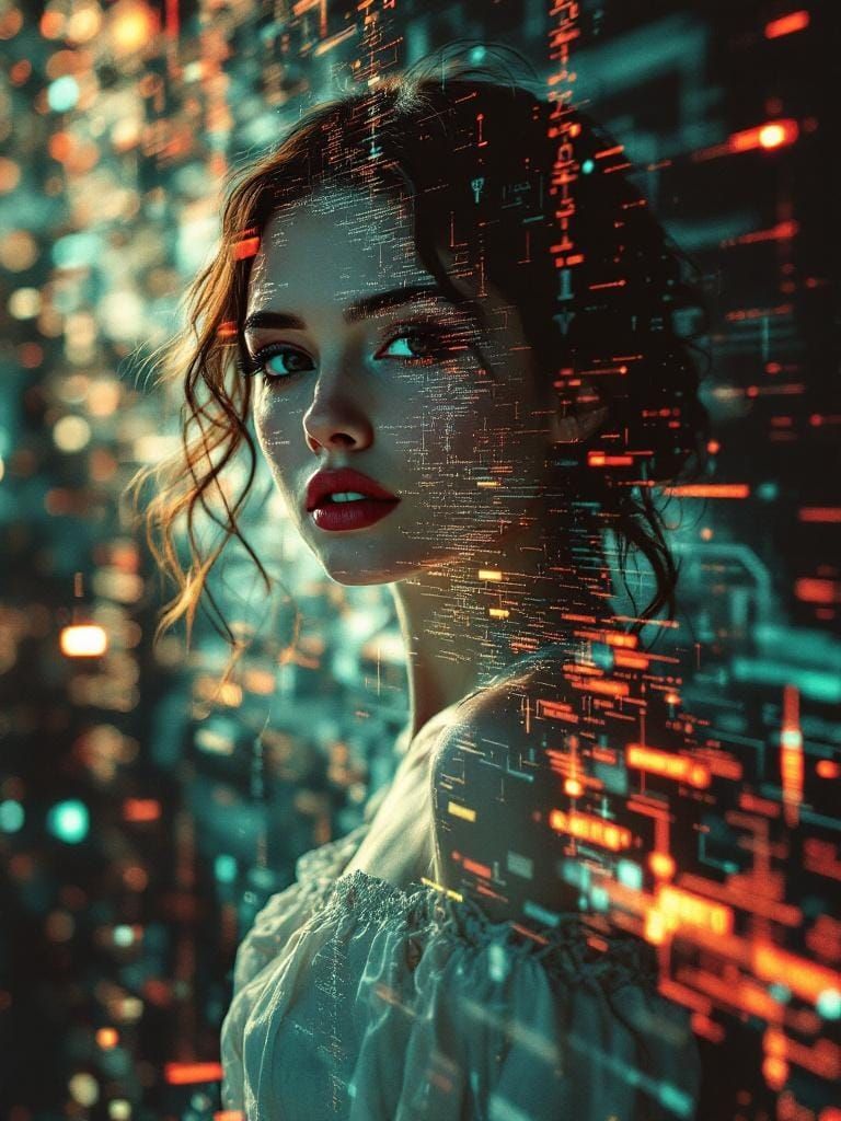 Digital Fusion: Glitch Art and Fractal Mathematics