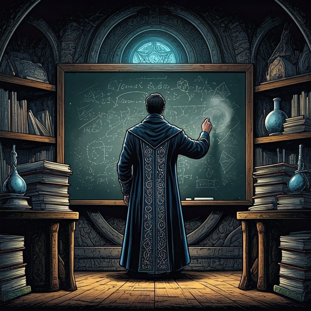 A magician doing mathematics