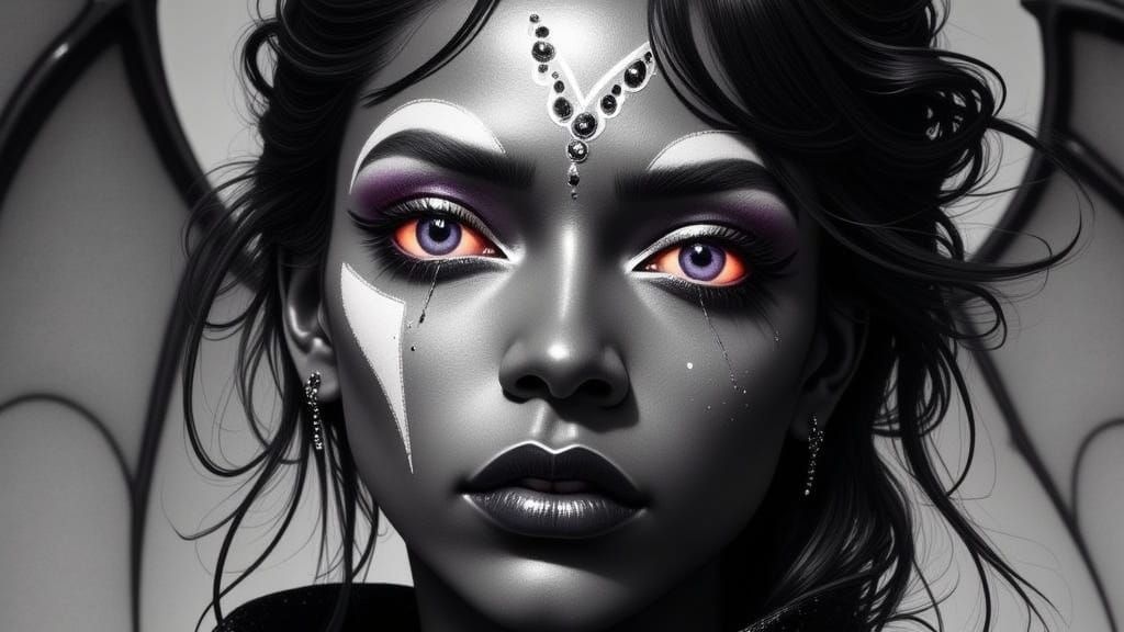 Darkangel Flux LORA Model Visual Example