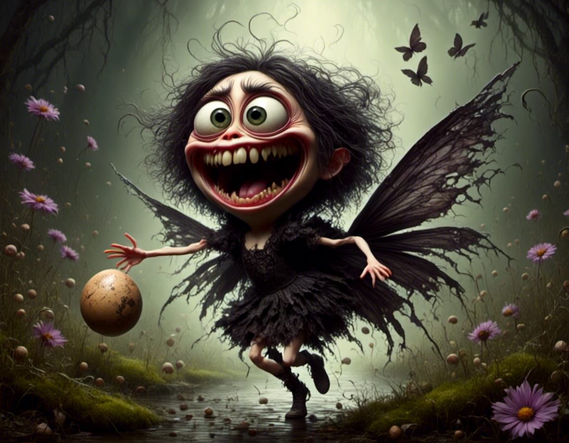 Water Fairy Dances with an Angry Egg