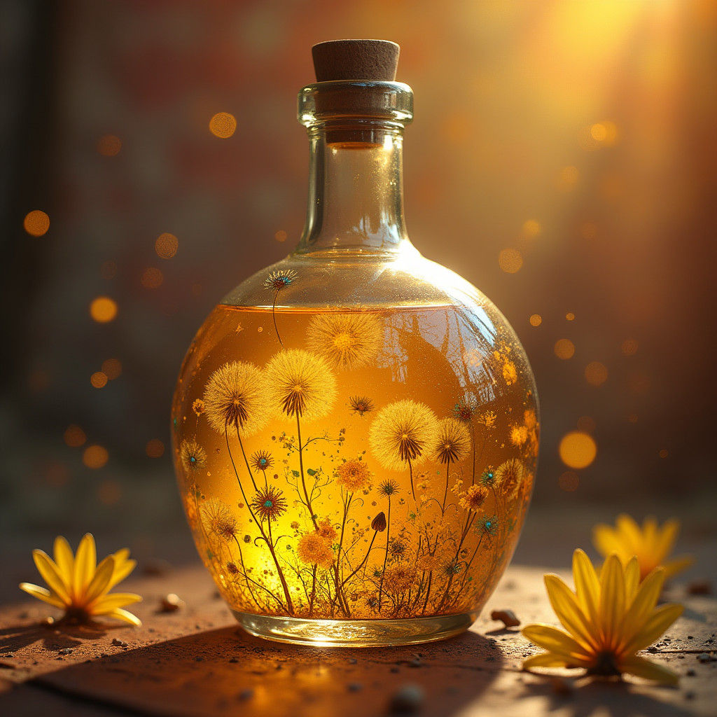 Dandelion Wine in Fantasy Concept Art Style