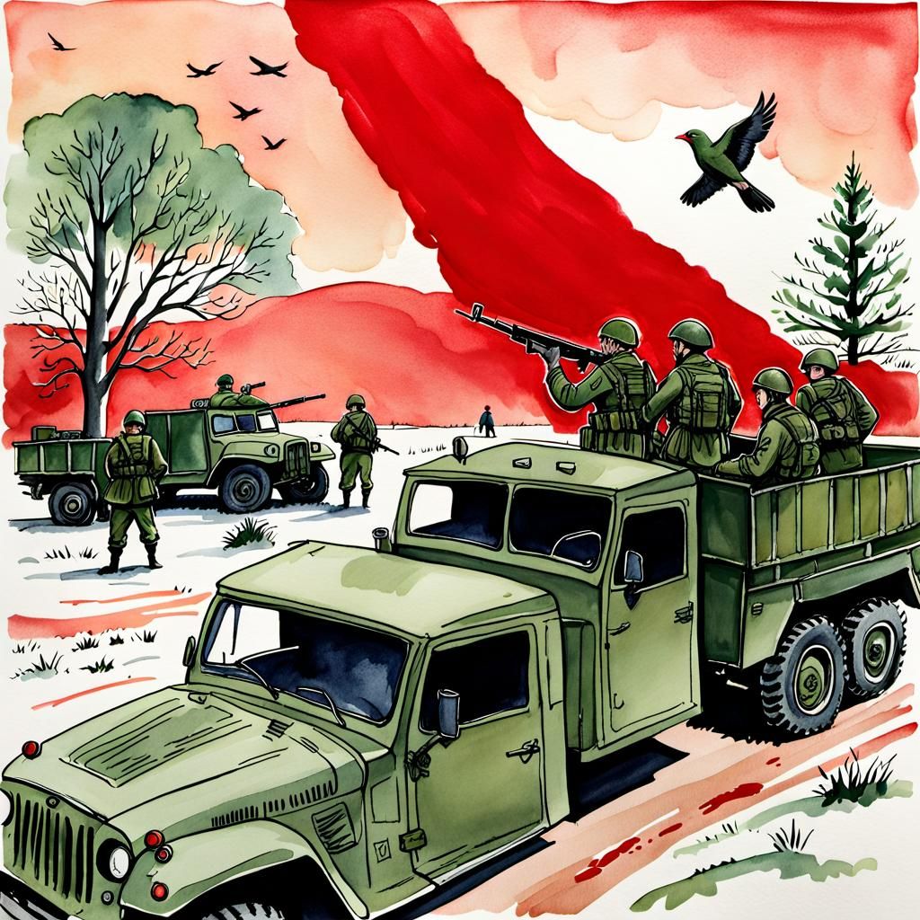 Christmas Truce: Soldiers Celebrate Peace in Vivid Colors