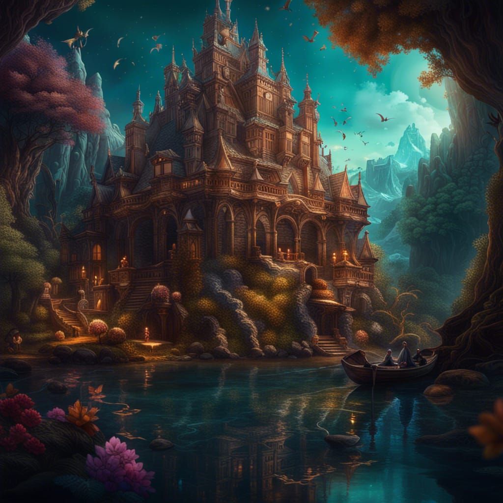 Fantastical Childhood Memories in Matte Painting