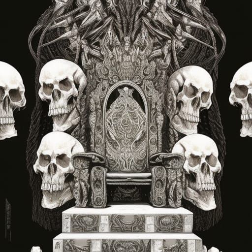 Skull throne