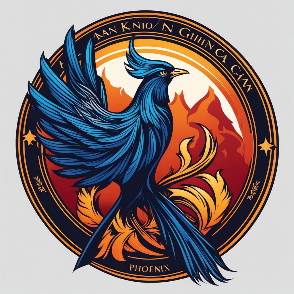 Phoenix Logo Design with K and L Initials