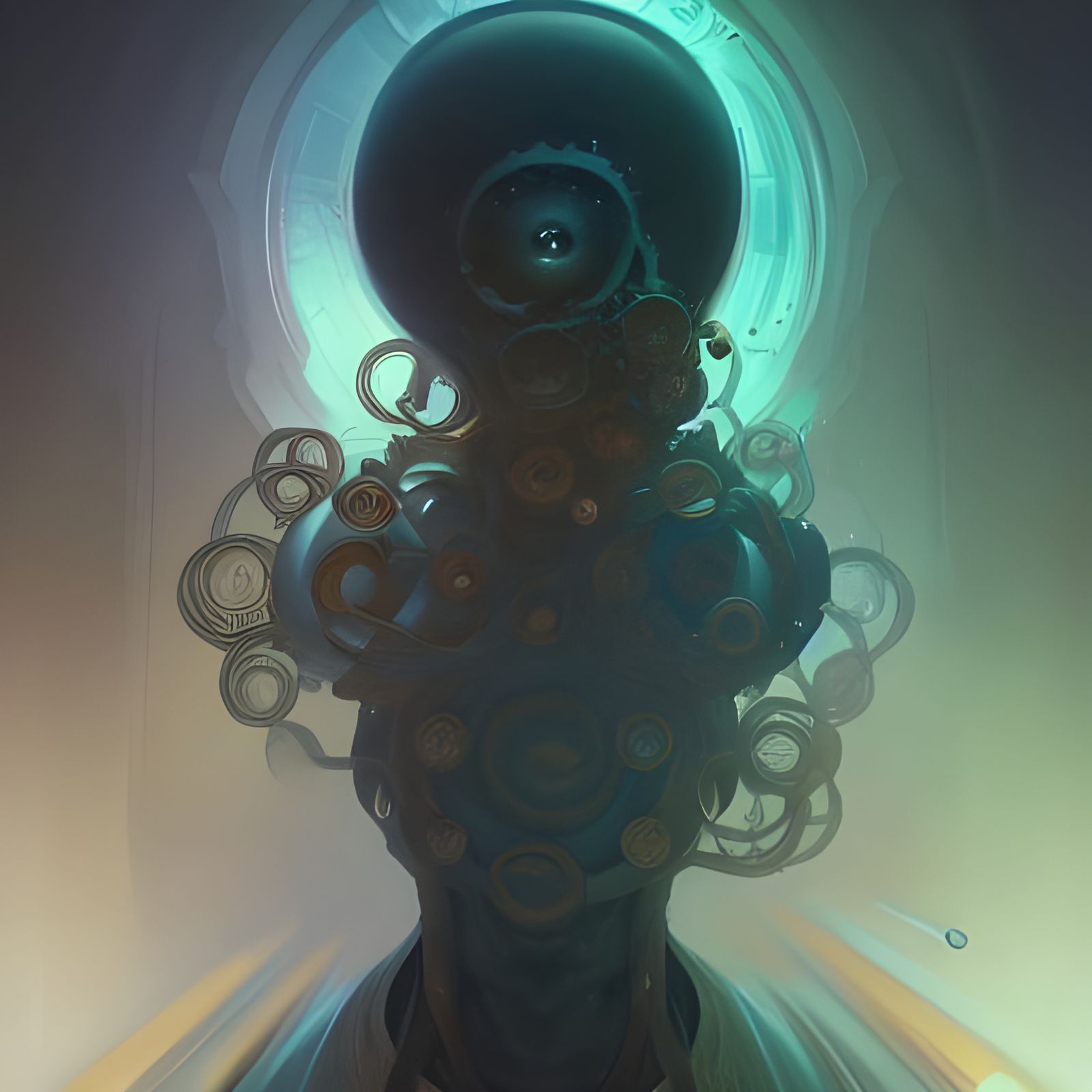 Yog-Sothoth Portrait in Art Nouveau Style