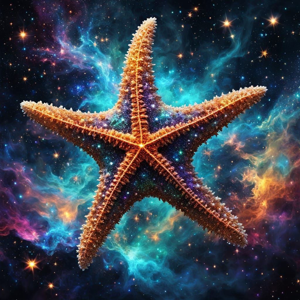 Cosmic Starfish Transformed into Celestial Wonder