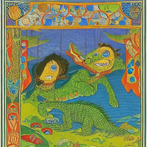 Cheburashka and Crocodile Book Illustration