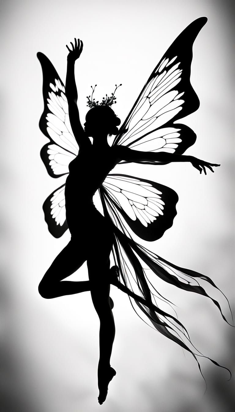 Abstract Exotic Fairy Photogram Bodyscape
