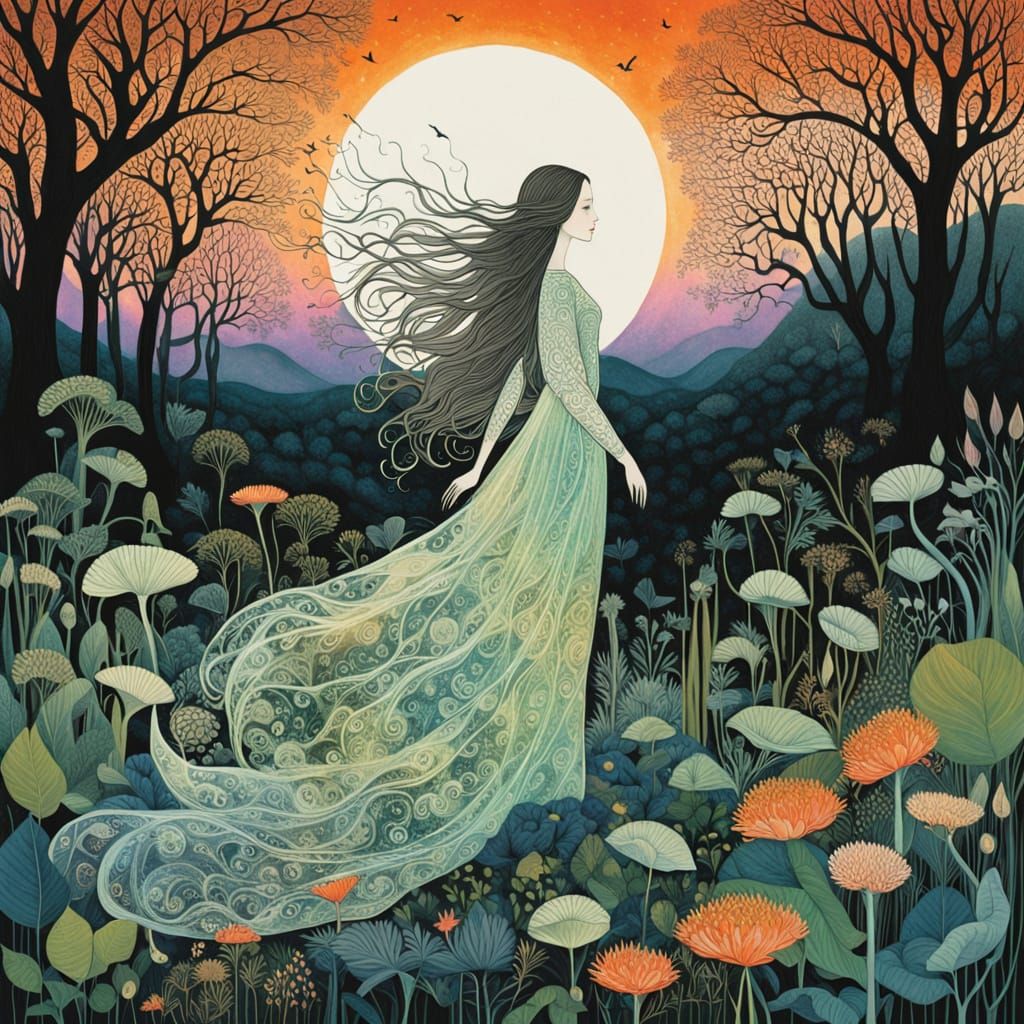 Dreamlike Artistry of Ethereal Worlds in Mystical Light