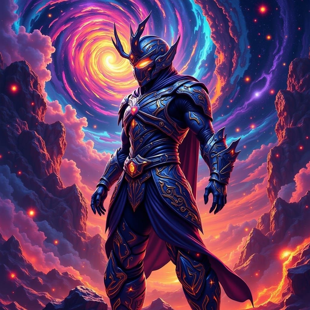 Mystical Cosmic Warrior Eson The Searcher in Hyper-Detailed...