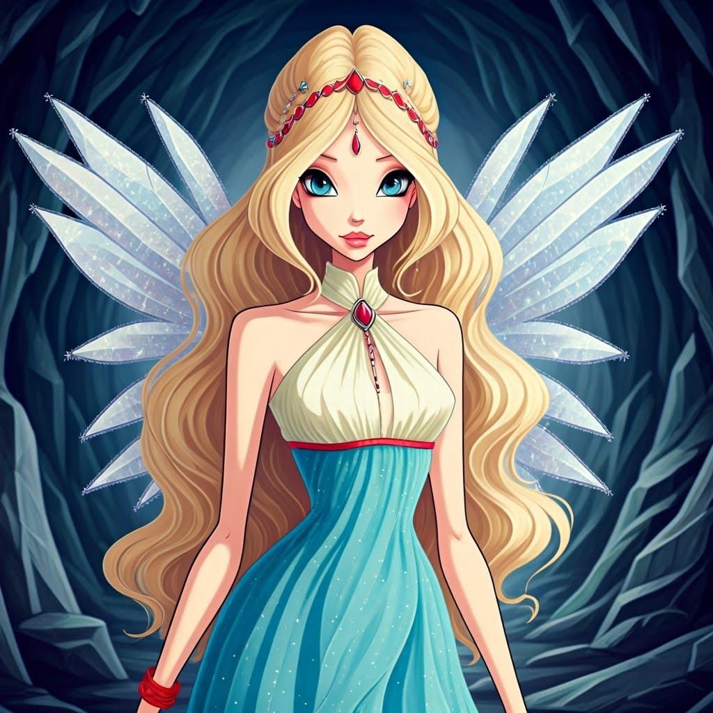 Winx Club Style Fairy in Crystal Cave