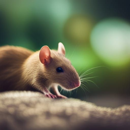 Sharp Focus Rat Portrait in Natural Light