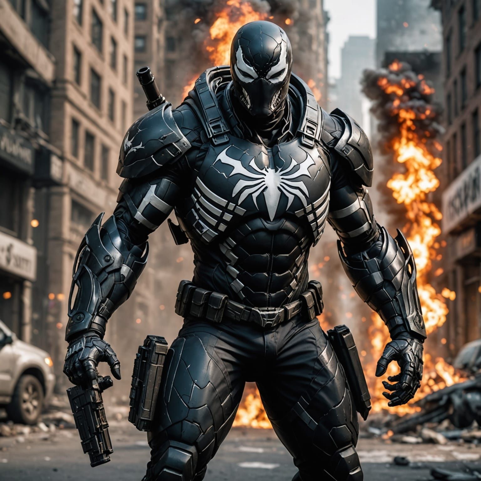 Cyberpunk Agent in Full Stealth Gear