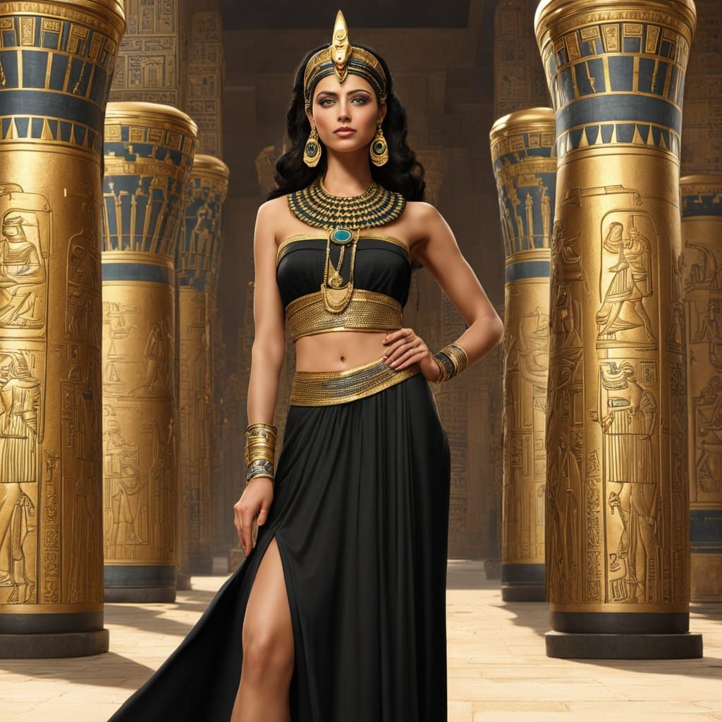 Eva Dedova as Egyptian Priestess in Alexandria