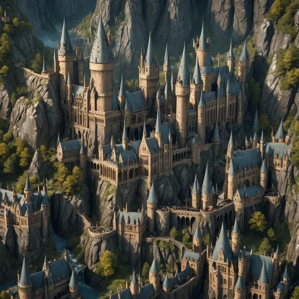 Harry Potter: Detailed Matte Painting in Deep Color
