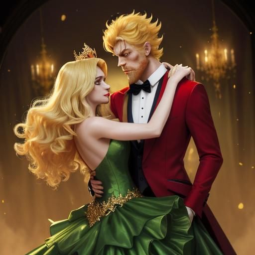 Dancing Werewolves in Human Form with Wolf Ears