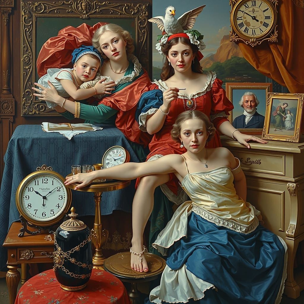 Hyperrealistic Romanticism with Baroque Elements