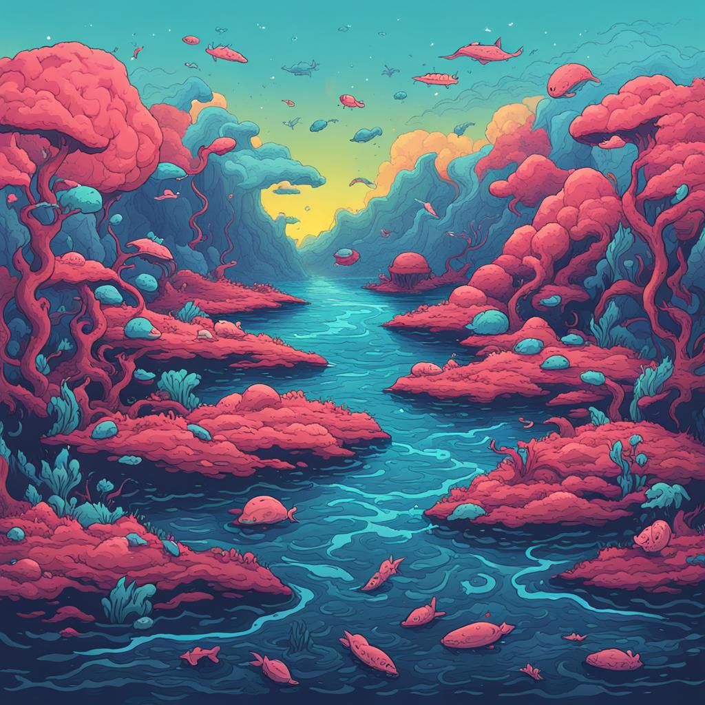 Surreal Deep Sea Brain Numbness in 8K