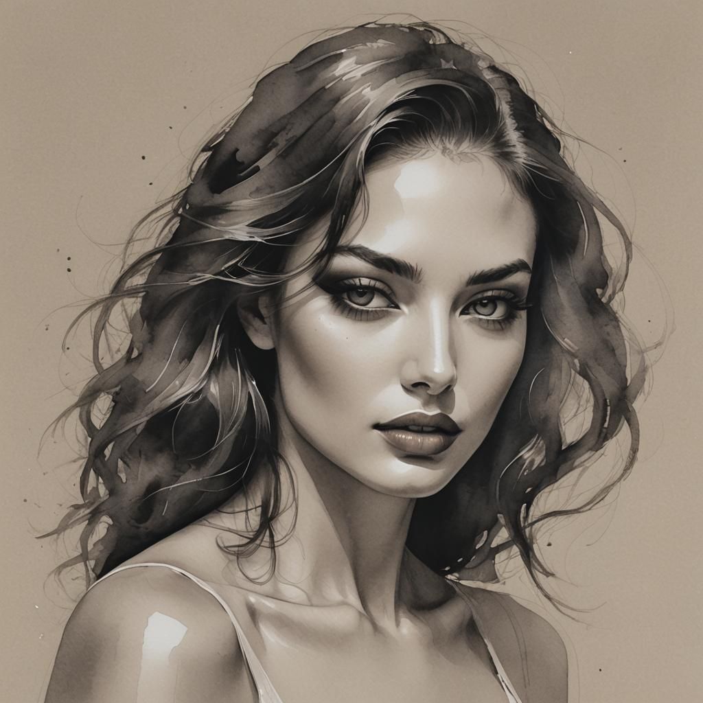 Sensual Woman Generated by AI