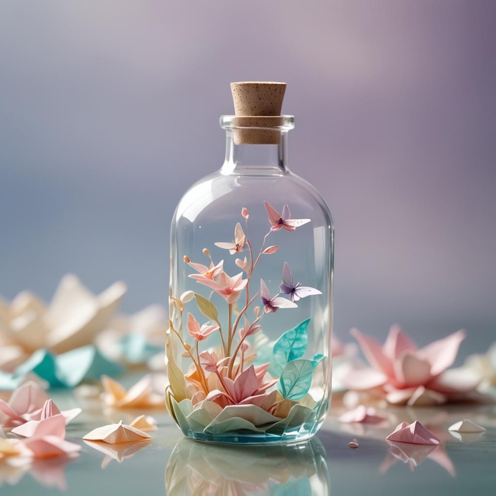 Origami World in a Bottle: Dreamy Papercraft Art