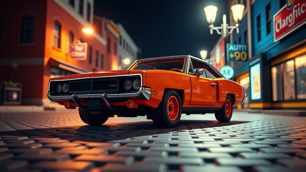 Lego 1969 Dodge Charger in Technics Style