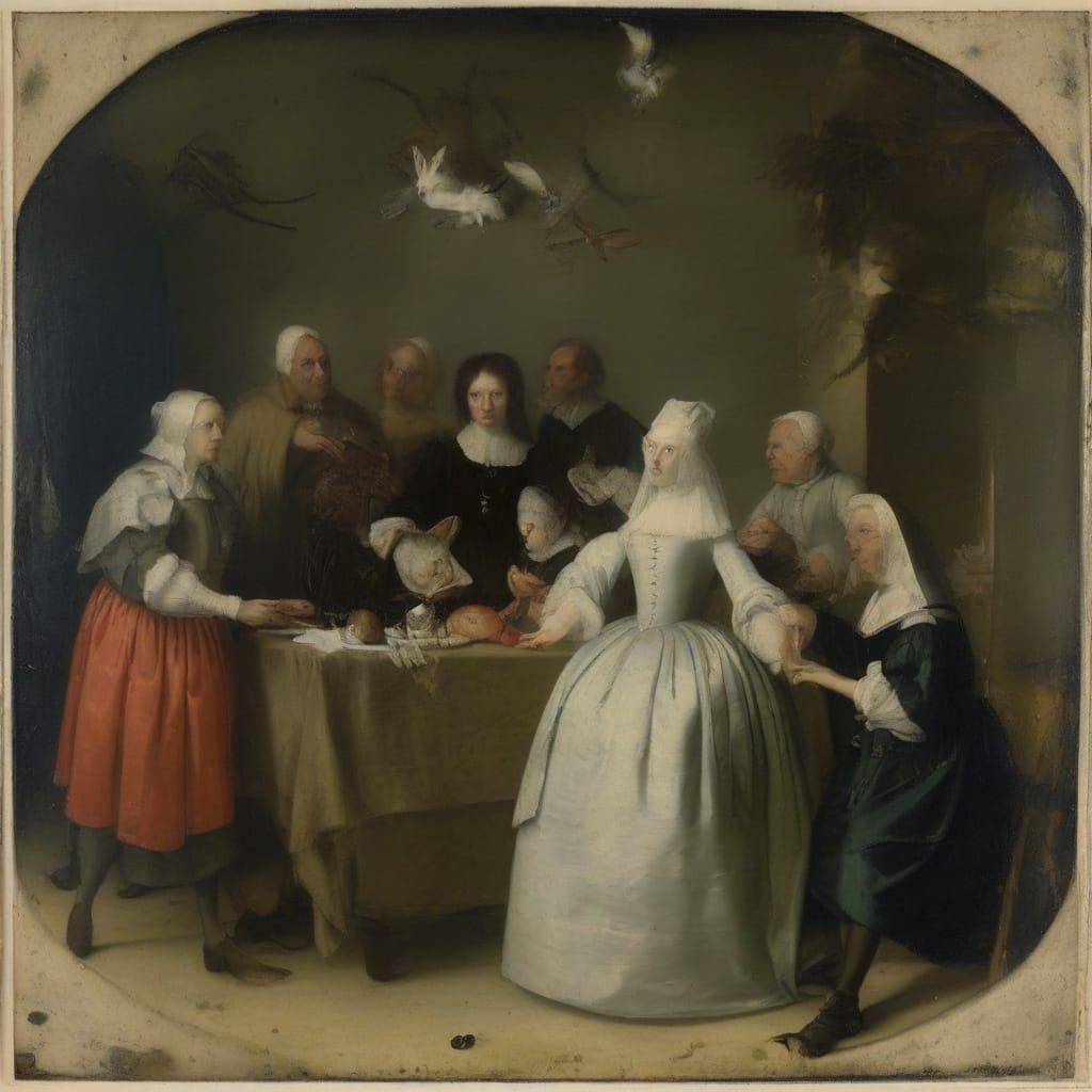 Surreal Photography Allegory in Style of Bosch and Goya
