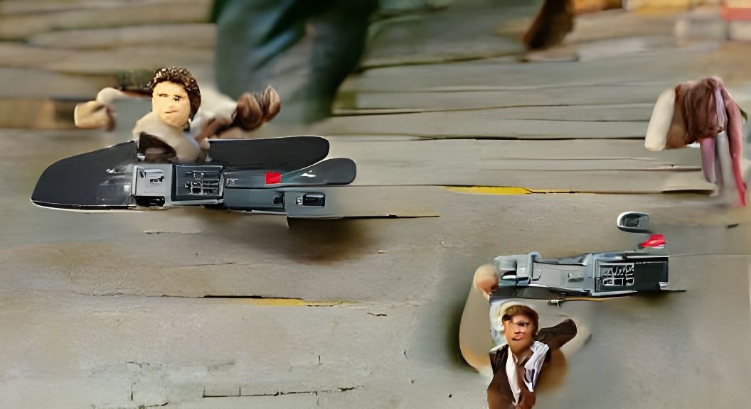 Han Solo Skateboarding