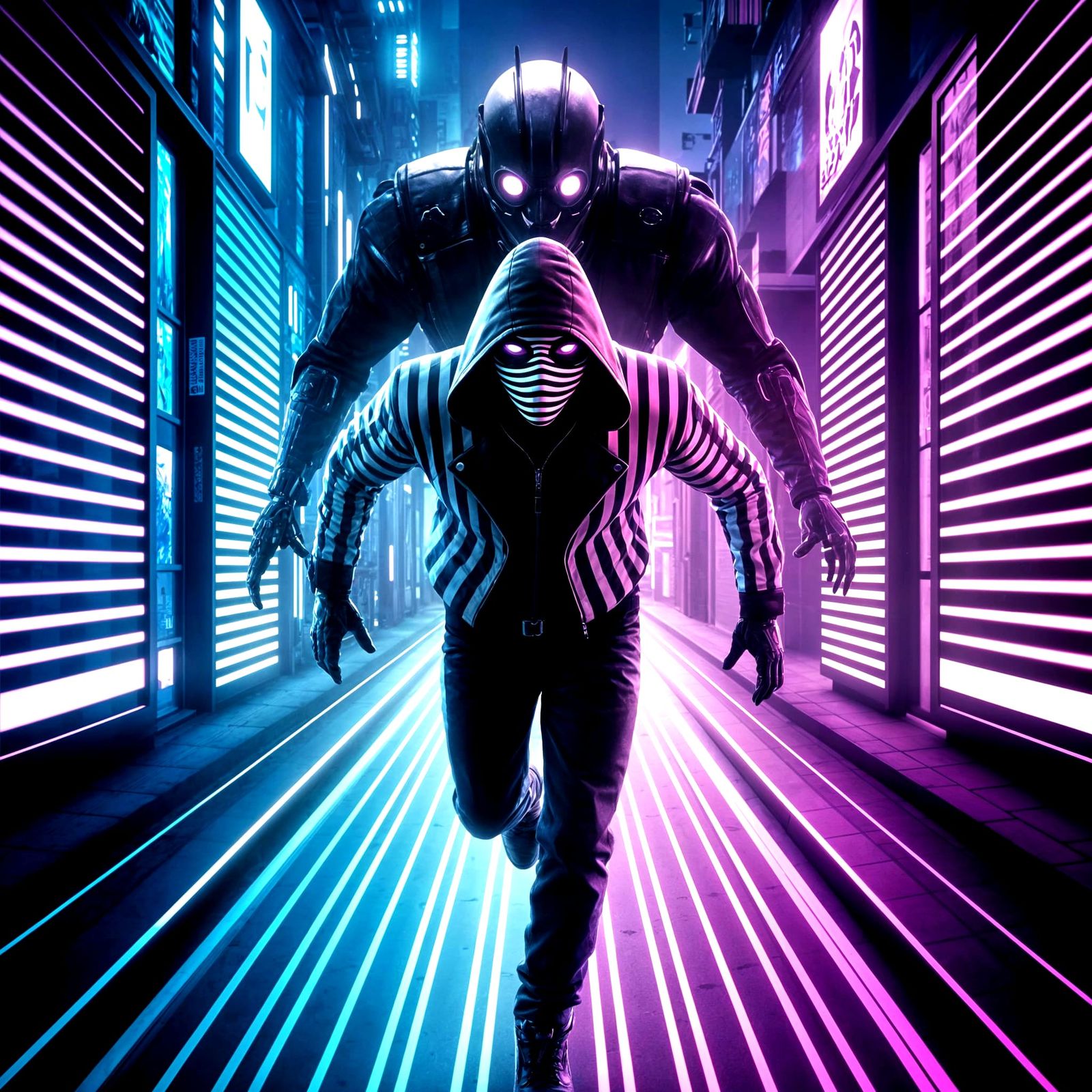 Neon Fugitive: The Hunt Never Ends