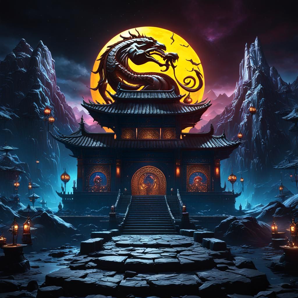 Detailed Matte Painting of Mortal Kombat