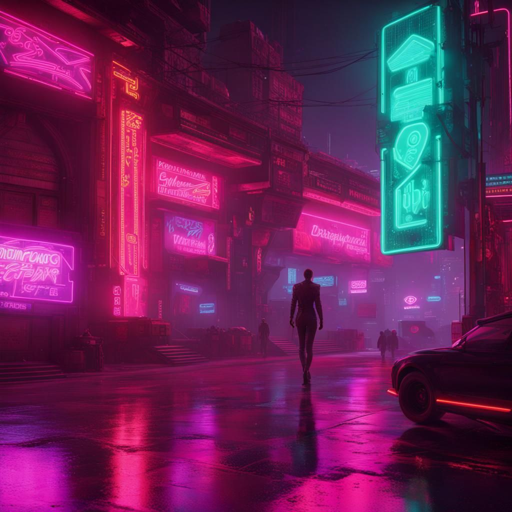 Diamond Planet in Cyberpunk 2099 Neon Style