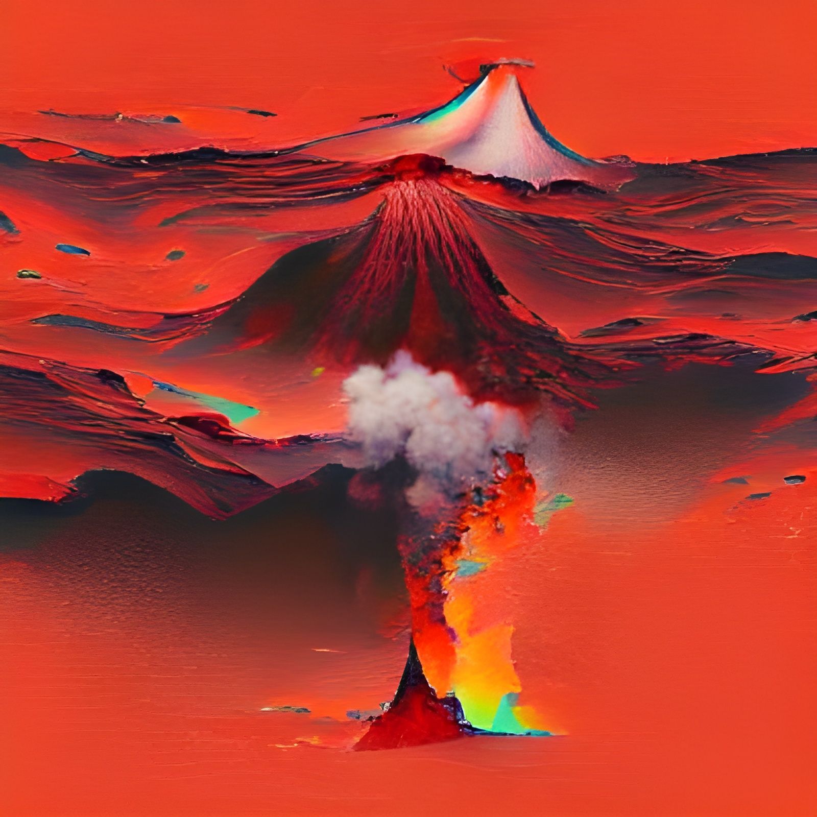 AI Image of a Volcano