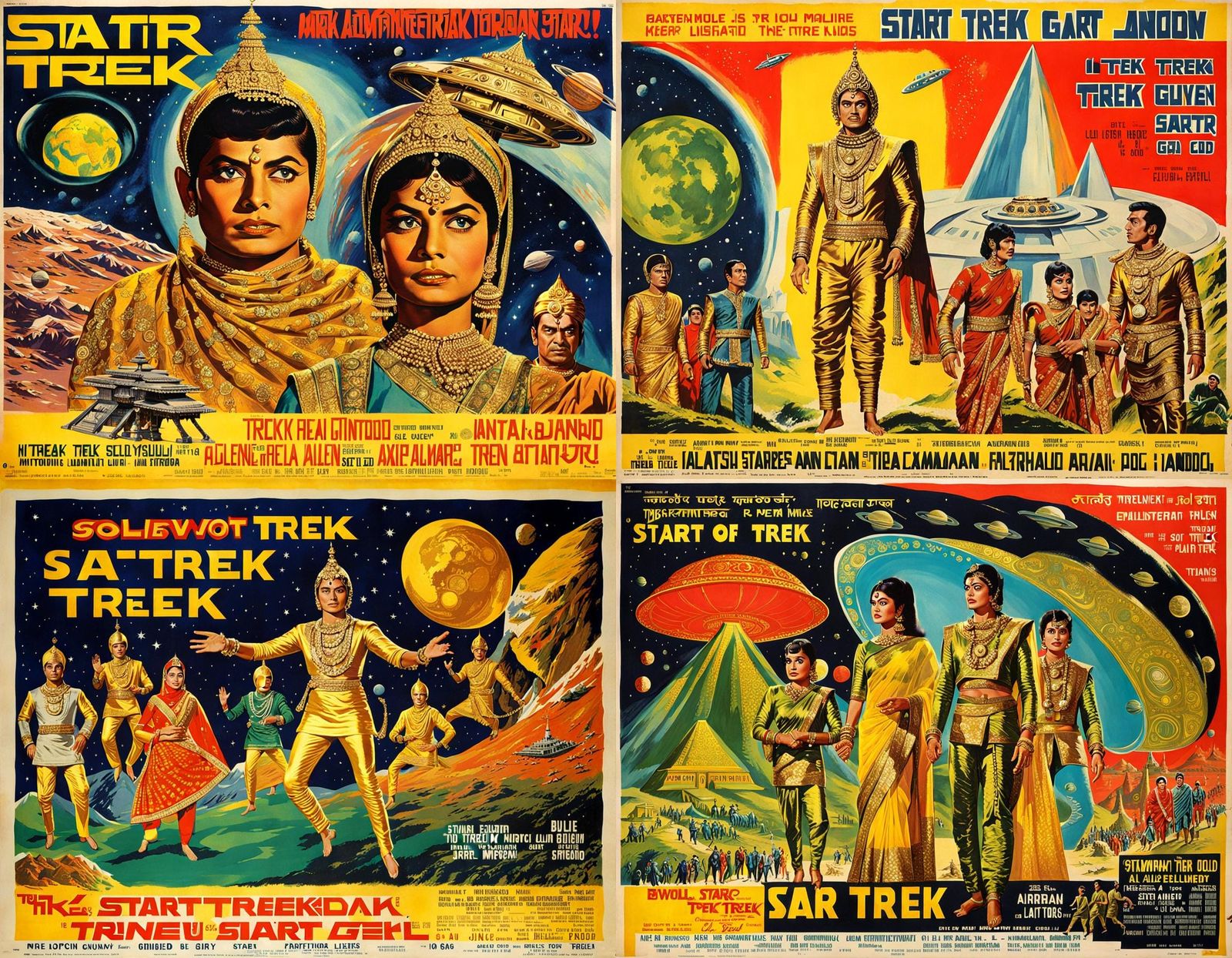 Bollywood Star Trek: 1960s Movie Poster
