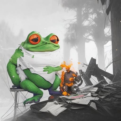 Pepe Frog Exposing Big Tech Censorship in Comic Art