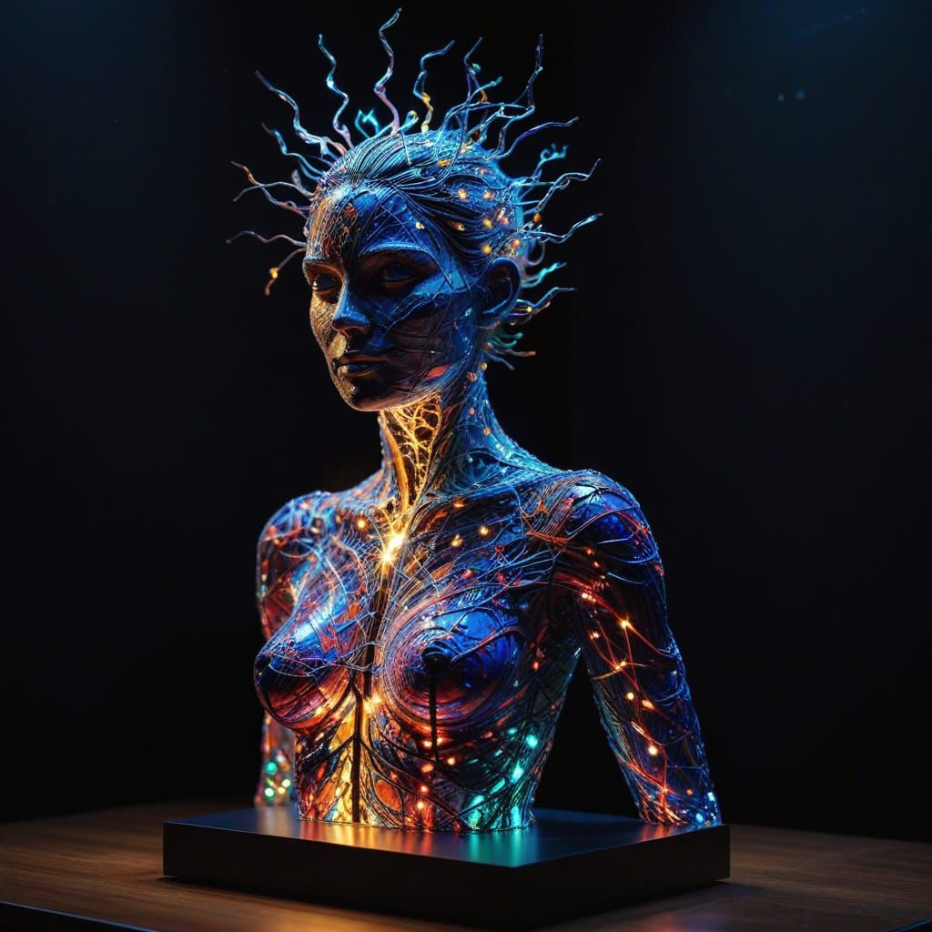 Electric Dreams Manifested in Ethereal Transparency