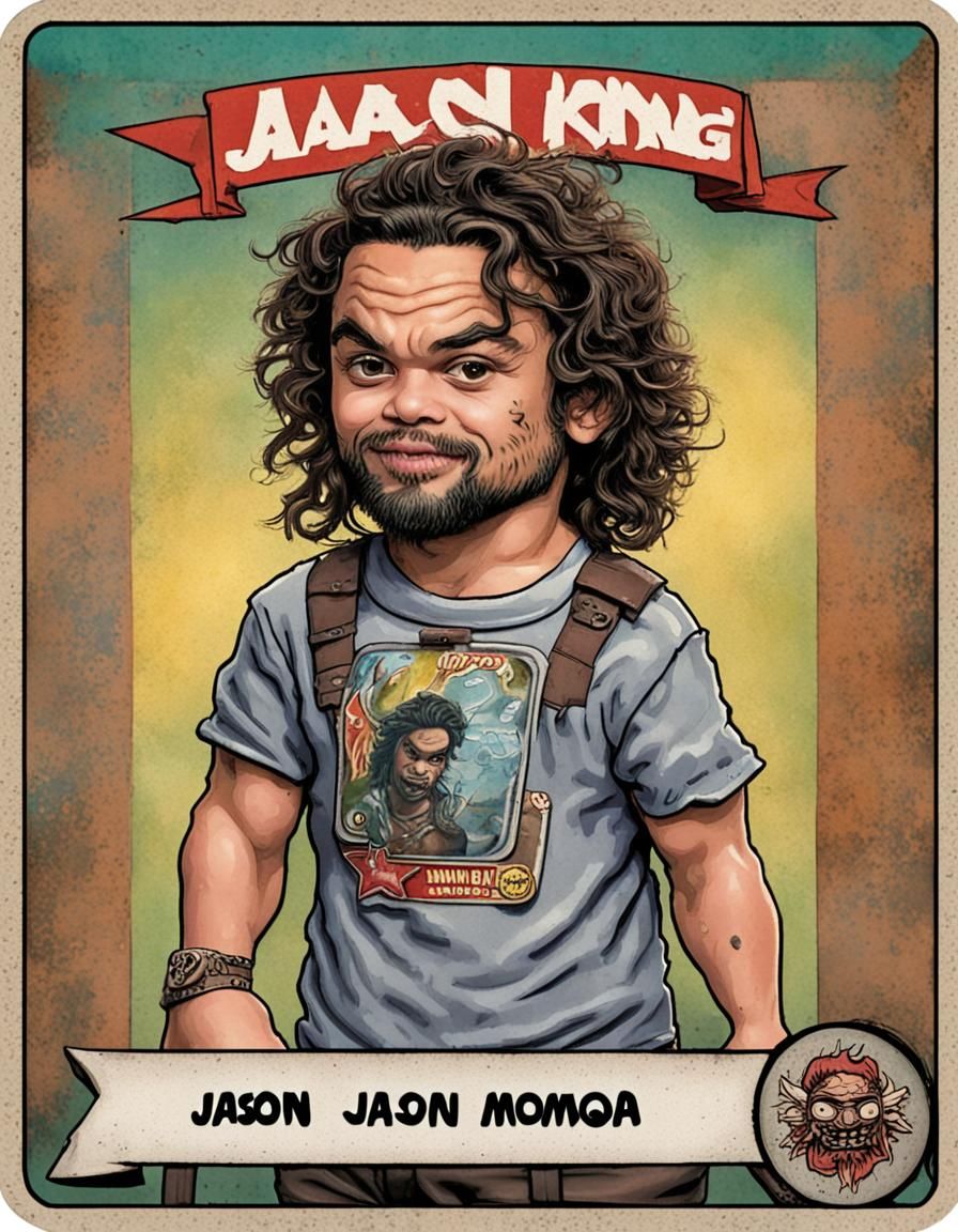 Jason Momoa as Garbage Pail Kids Card