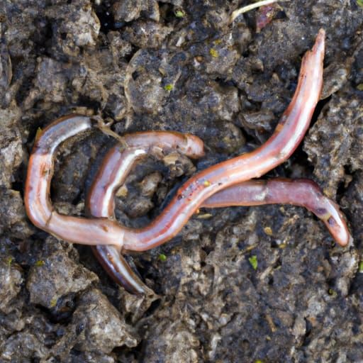 Earthworm in Soil Illustration