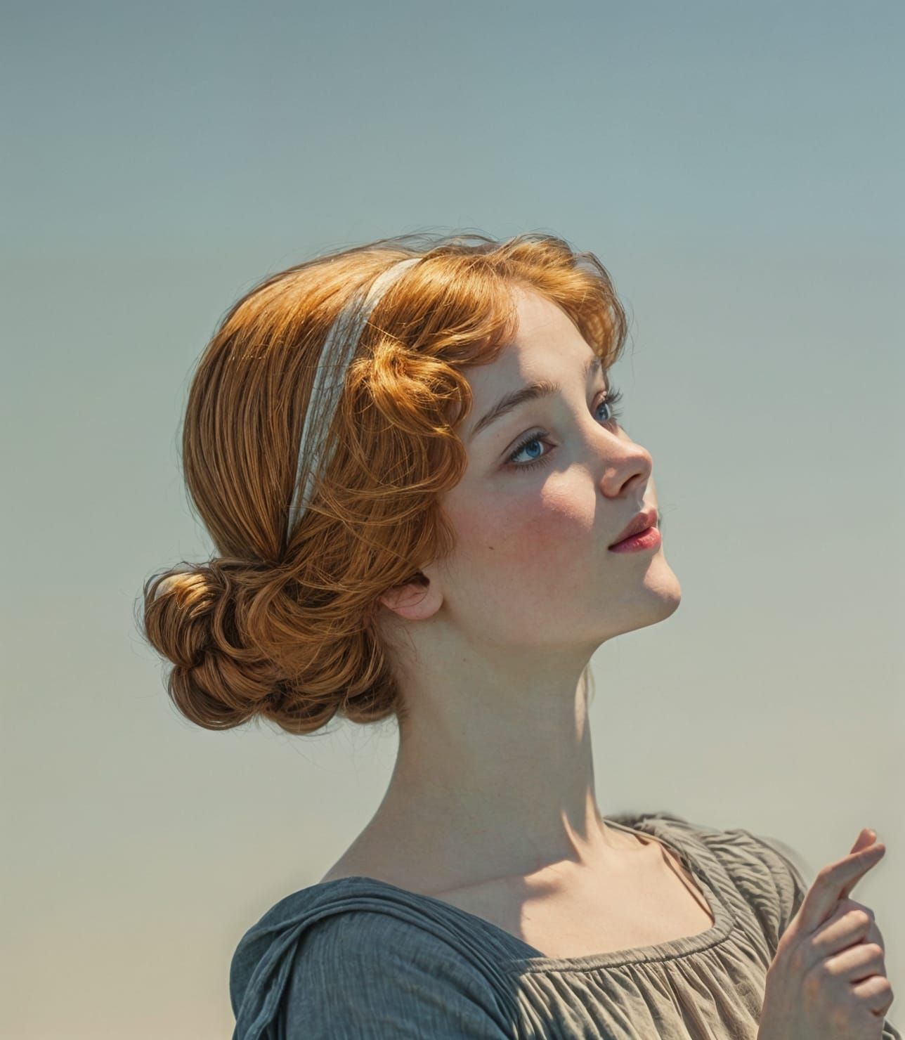 Fairy Waking on Pond in Art Deco Style