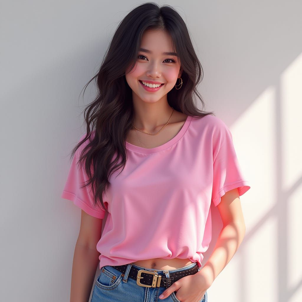 Ethereal Asian Beauty in Pastel Hues