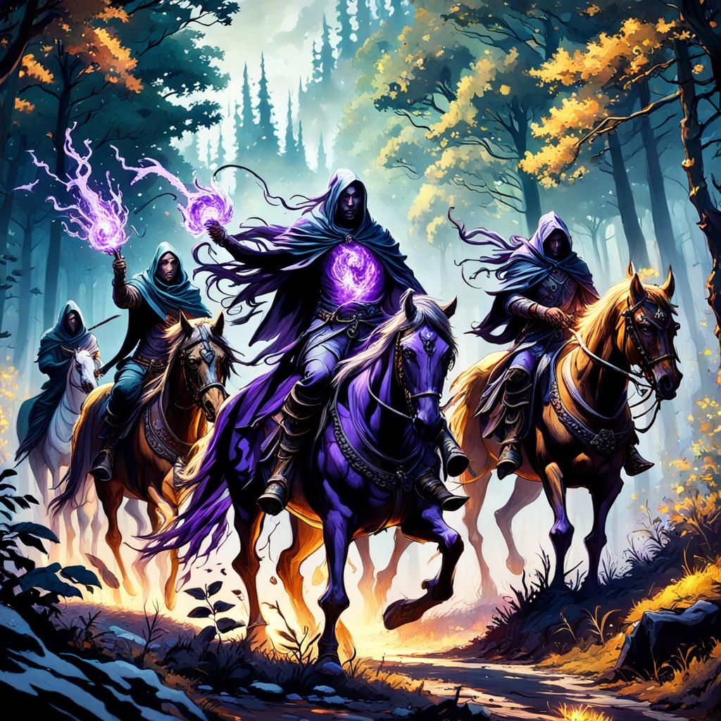 Fantasy Adventurers Follow Will-o'-the-Wisp