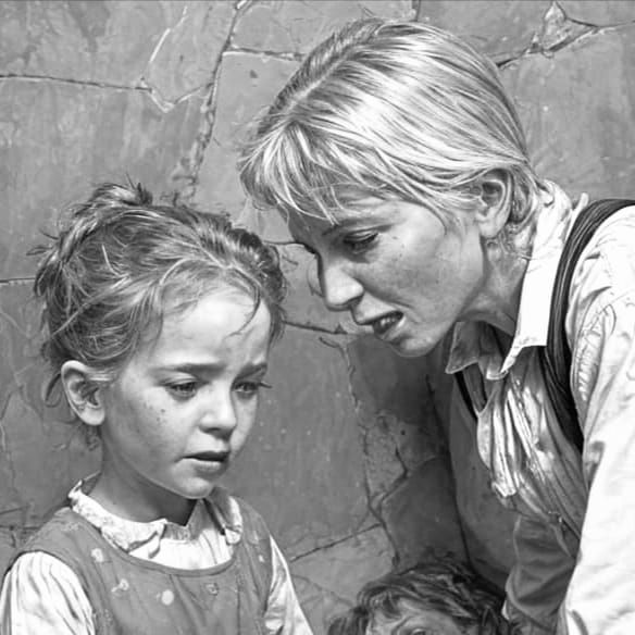 Child's Mischief: A Norman Rockwell-esque Scene