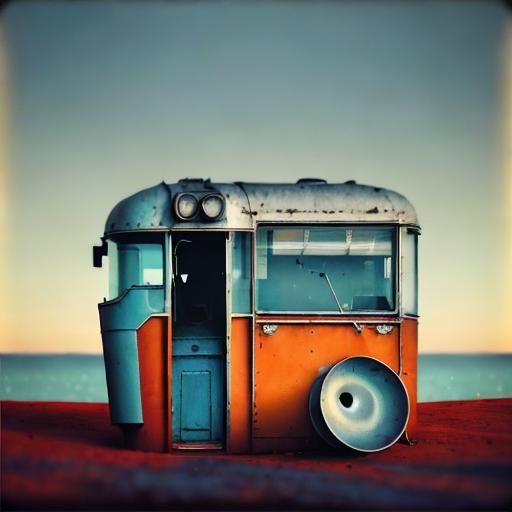 Moody Lone Figure in Hyper-Realistic Digital Art