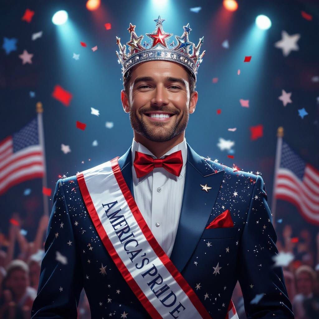 American Man Embodies National Pride on Stage